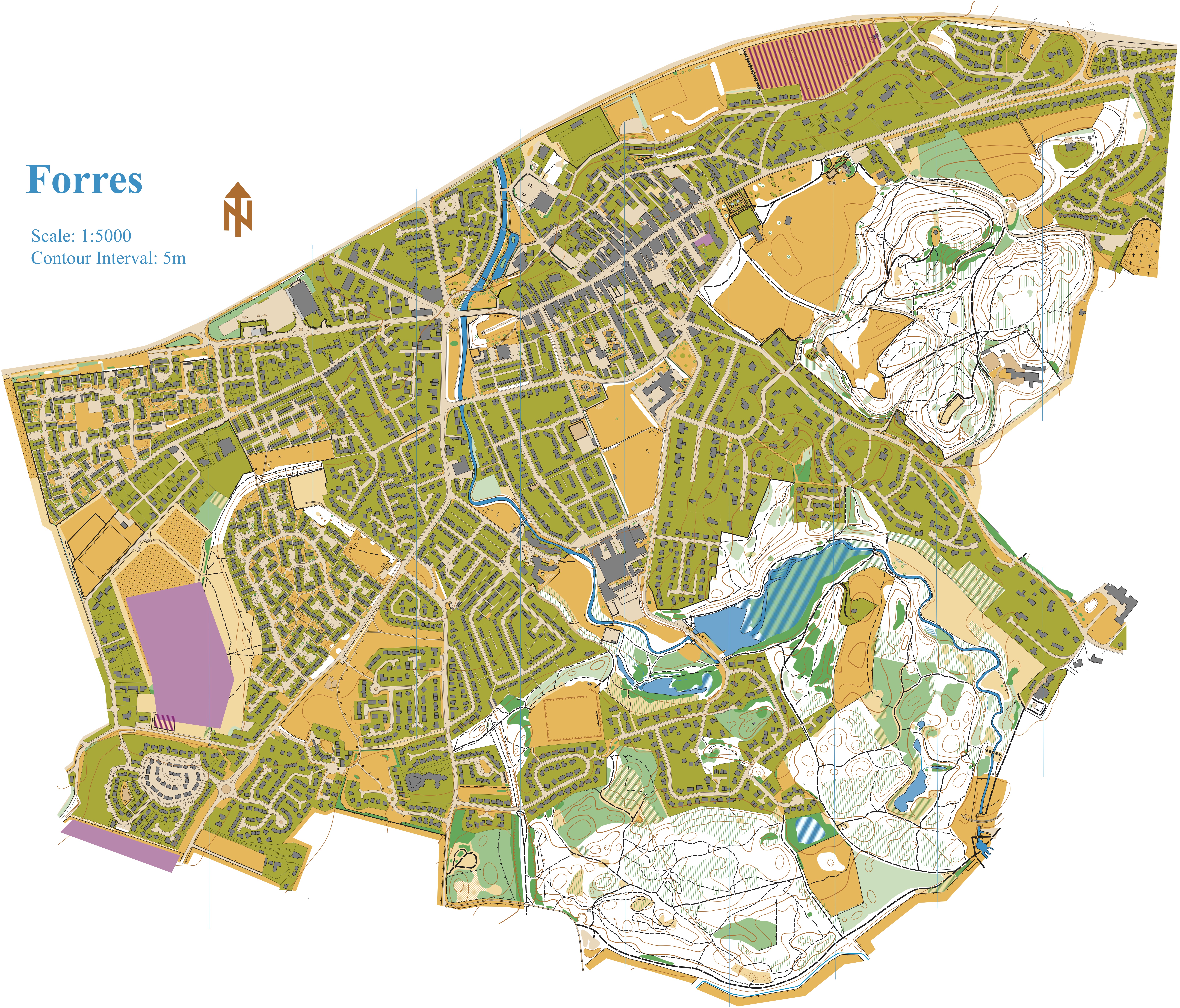 Forres - pre-WOC map