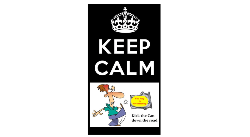 kick the can down the road - Fair Play Orienteering - wide